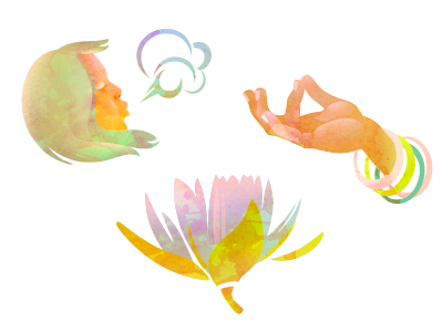 Illustrations for “Yoga Day in Russia” index page estiva estivastudio hanuman icons illustration yoga