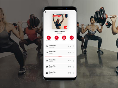 Les Mills Release App Music app design fitness fitness app instructor les mills lesmills music playlist playlists sport streaming streaming app streaming service ui ux