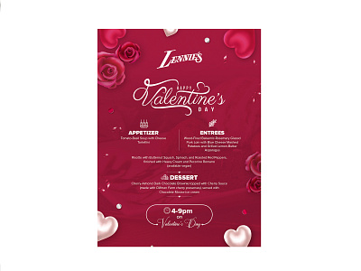 Lennies Menu Card Design | Social Media Design aweosme best classy design facebook illustration instagram latest logo menu menu bar menu card menu design minimal modern post restaraunt social media ads trending yummy menu