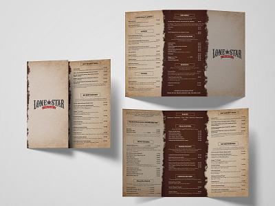 Lone Star Menu Card bar branding cafe design graphics lone star menu menu bar menu card menu design non veg restaraunt restaurant menu vegetarian yummy menu