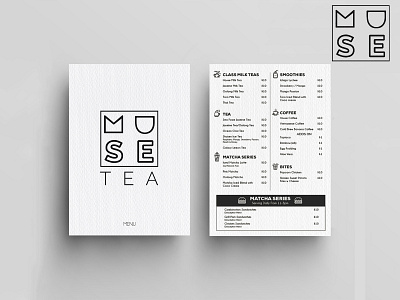 Tea Menu Card