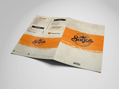 Sagos Menu Card