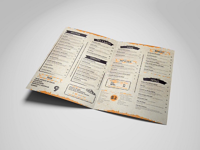 Restaurant Menu Card