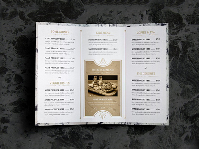We Recommend Menu Card bar beverage branding cafe cuisine design graphics meal menu menu bar menu card menu design restaraunt restaurant menu vegetarian yummy menu