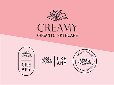 Creamy Skin Care Brand Logo Design branding design logo design package design packaging design typography