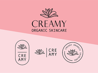 Creamy Skin Care Brand Logo Design