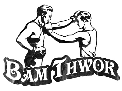 Bam Thwok branding identity logo