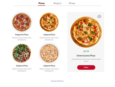 AR Food website UI/UX design (2/3) design ui ux web design