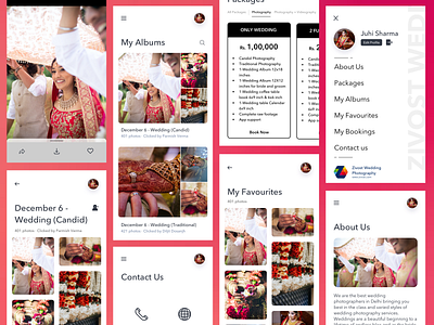 Photographer App - Share Photos with your customers (Concept) design mobile app mobile ui ui ui design ux