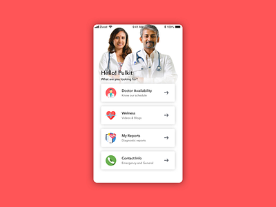 My Doctor App - Book appointments, education, reports app design mobile ui ui ui design