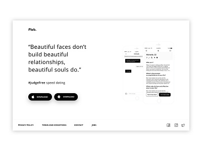 Dating App Landing Page Design