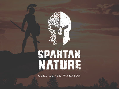Spartan Nature - Cell Level Warrior botanical branding branding design graphic design logo logotype natural vector
