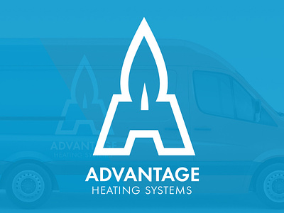 Advantage Heating advertising branding design design flat graphic design logo logo design logodesign vector