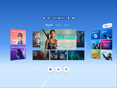 VR system ui 图标 应用 设计