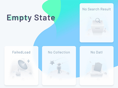 Empty State design icon illustration ui 图标 应用 设计