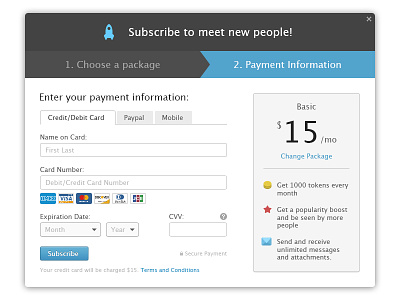 Payment Popup payment popup