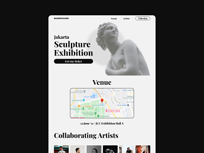 Exhibition Event Landing Page event exhibition ui ui design web design website design
