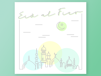 Eid al-Fitr 2019 design greeting card illustration ramadan