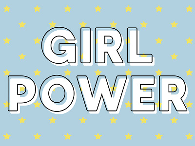 Girl Power Blue