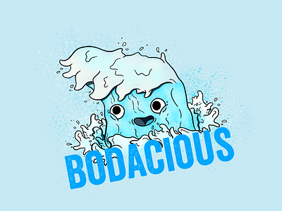 Bodacious Waves art digital drawing fun illustration procreate summer waves