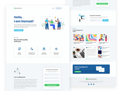 Consultant Landing page