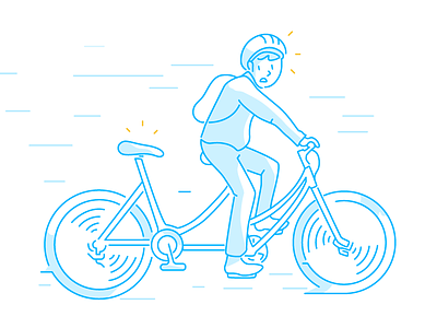 Looks like we lost you for a second... app cycling design fun illustration tech vector