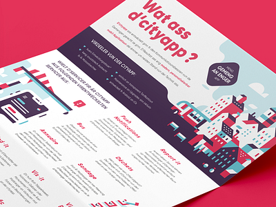 Flyer branding composition creative studio design flat flyer illustration vector