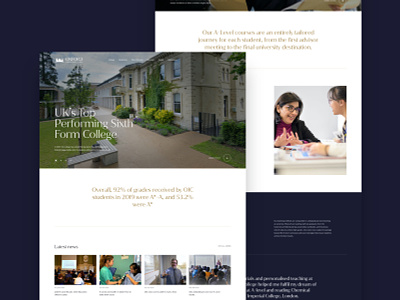 Oxford International College college education website school webdesign webdevelopment website