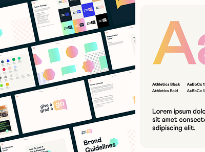Give A Grad A Go Brand brand brand guidelines brand identity brand pattern branding colour palette icons logo recruitment recruitment brand recruitment brand identity recruitment branding shape and form