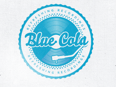 Blue Cola label logo music