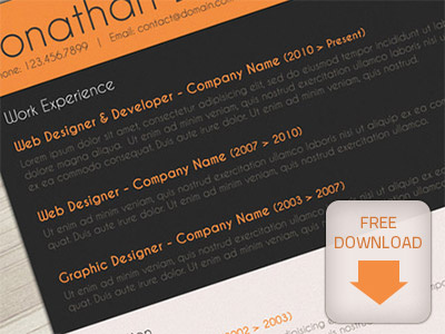 Free Resume Template cv template download resume free free resume resume template