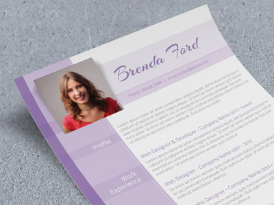 Purple Resume