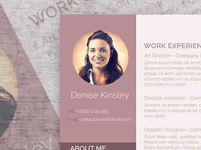 Photo Resume Template for FREE