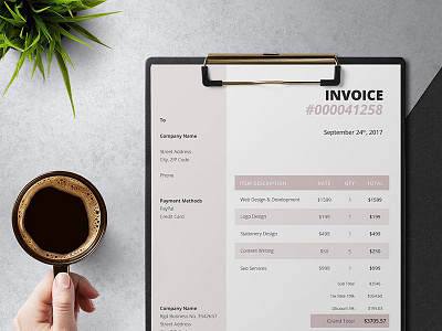 Free Feminine Invoice Template free invoice template freenvoices invoice templates