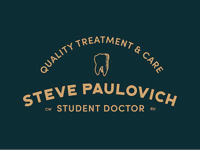 Student Doc. Logo branding business card dental dentist design illustration logo print print design type typography