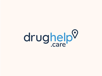 Drughelp.care Logo branding clean concept design graphic design graphicdesign identity lockup logo logo design mark type typography wordmarks