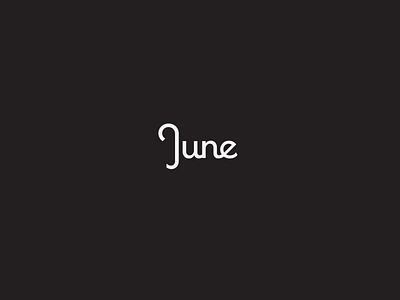 Finally June clean custom type design june print type type design typography