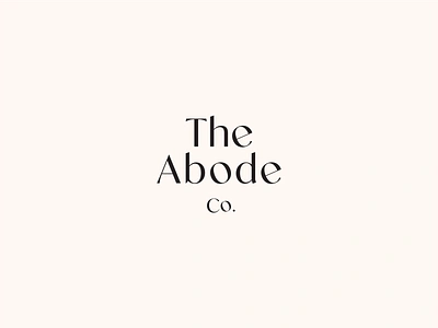 The Abode Co. brand design brand identity branding clean design logo print design type typography vector