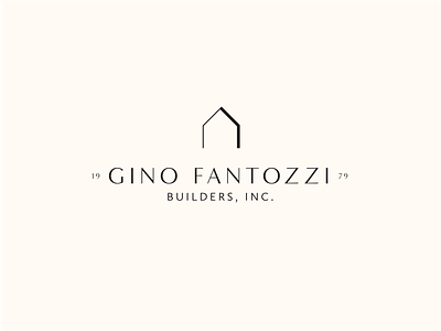 Fantozzi Builders Logo brand design branding builder clean construction construction logo design logo print print design type typography vector
