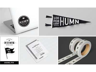 HUMN | Brand Elements brand design branding clean design gender neutral logo packagingdesign print print design type typography