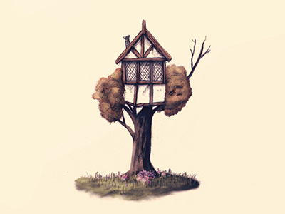 Neighbourhood 4 drawing illustration tree treehouse