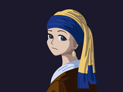 Girl with a pearl earring in my style