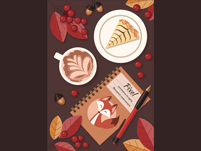 I love coffee, autumn and drawing