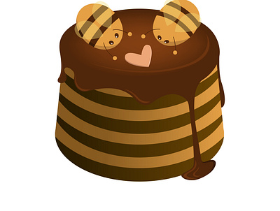 Honey cake bee cake food honey sweet