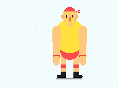 Lemme hear my Hulkamaniacs! 2danimation aftereffects animation characteranimation gif motion motiongraphic vector