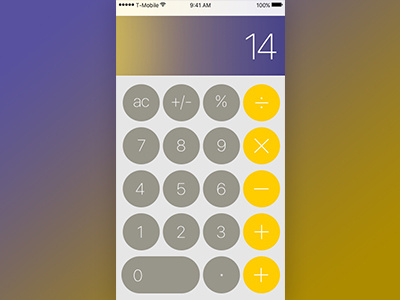 Daily UI :: 004 Calculator