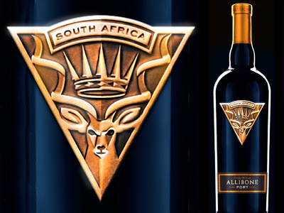 Allibone Port africa arrow bronze buck crown deer design south africa gold kudu port simon simon frouws simon tm simon™ south africa triangle wine