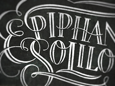 Epiphanies & Soliloquies epiphany flourish handmade lettering logo logotype script simon frouws soliloquy the famous frouws type typography vintage