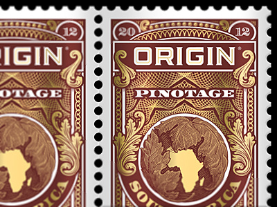 Stamp of Origin antique design design south africa engraving guilloche illustration letterpress money pattern postage retro simon frouws south africa stamp the famous frouws typography vintage vintage type vintage typography woodblock woodcut