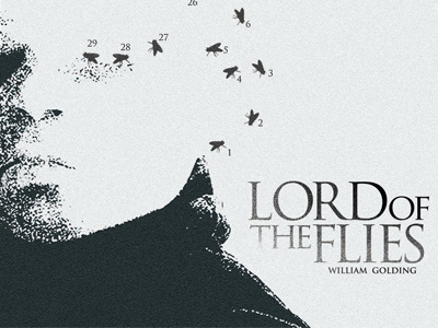 Lord of the Flies, book cover design book book cover books bug bugs cover insect insects lord of the flies redesign remake